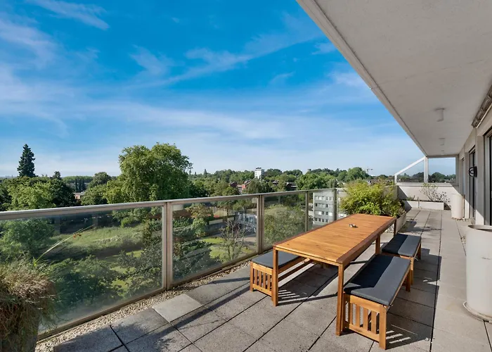 Lägenhet Penthouse 232qm, 12 Personen, Whirlpool, Terrasse, Parkplatz 25min Bis Duesseldorf Messe *